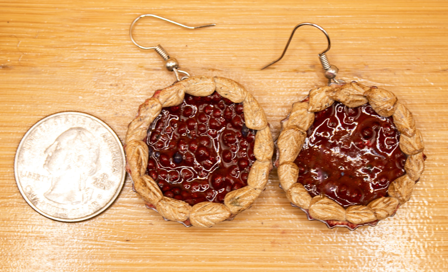 cranberry Pie earrings