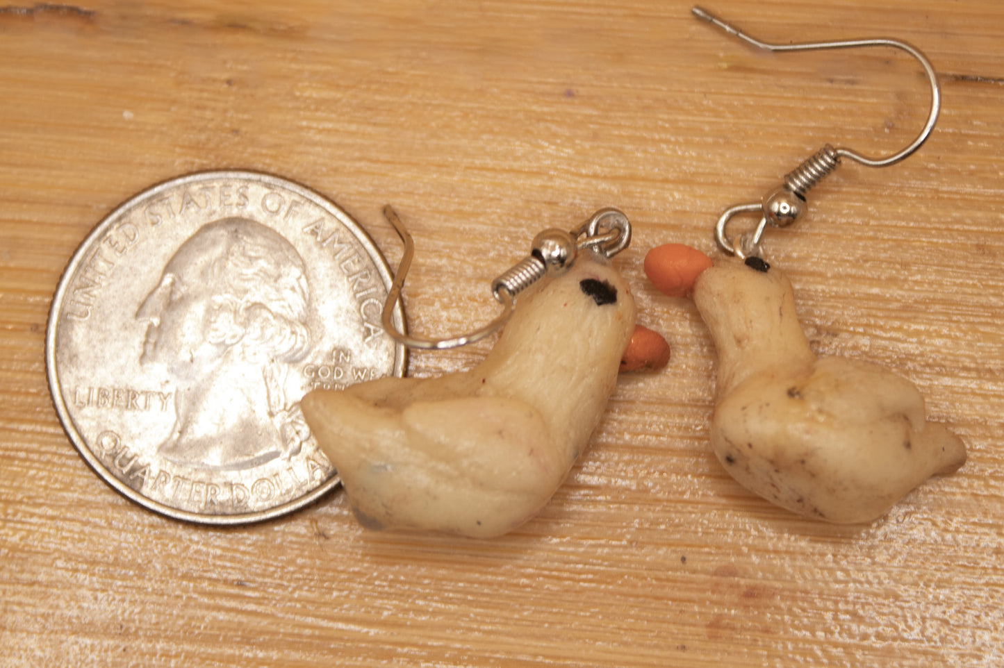 Duck earrings