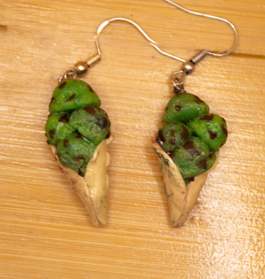 Mint Ice Cream earrings