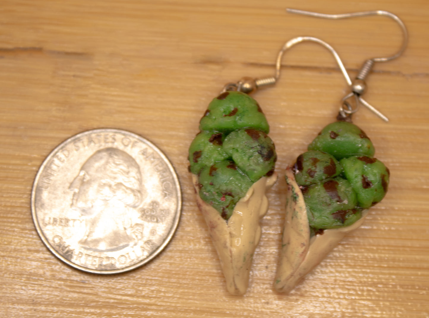 Mint Ice Cream earrings