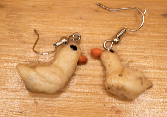 Duck earrings