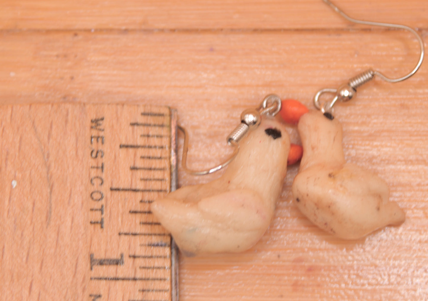 Duck earrings