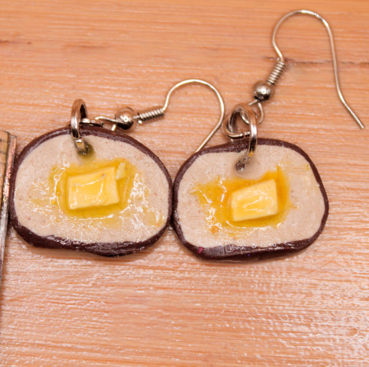 Buttered Toast Earrings